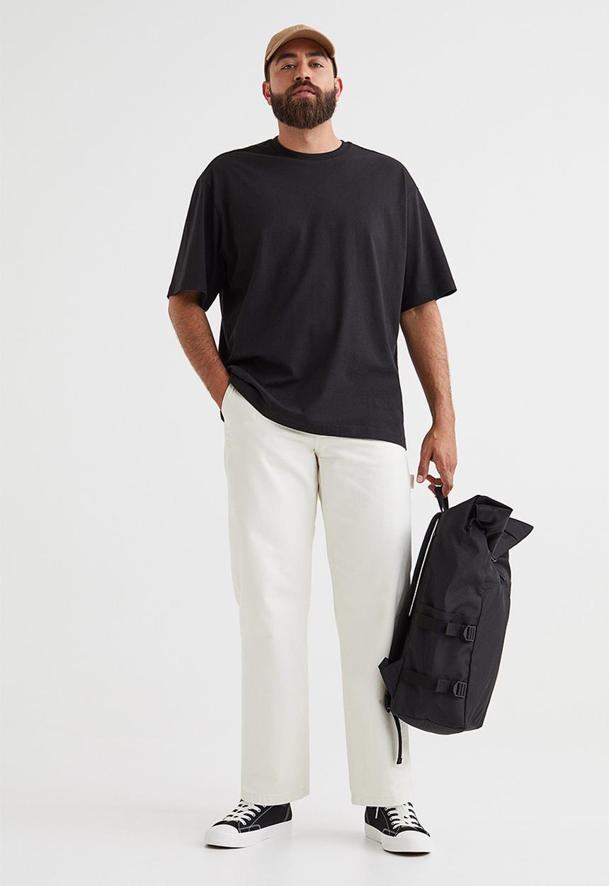 H&M - Relaxed fit T-shirt - black 