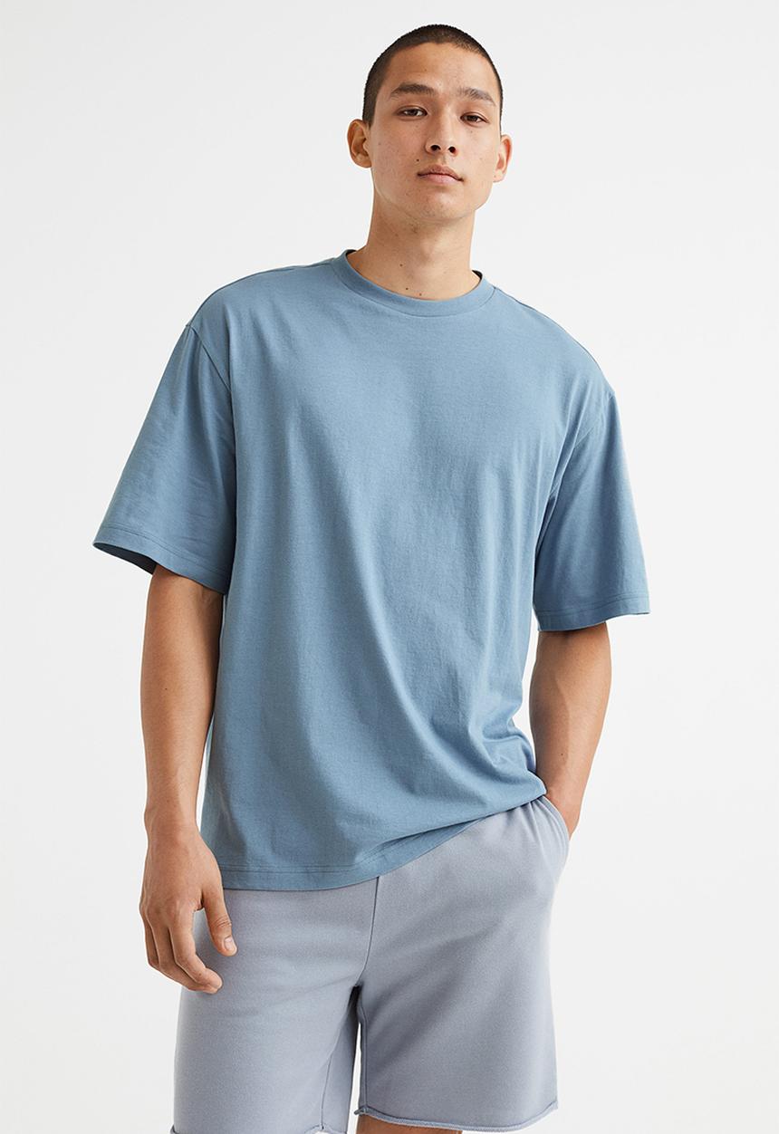 H&M - Relaxed fit T-shirt - blue