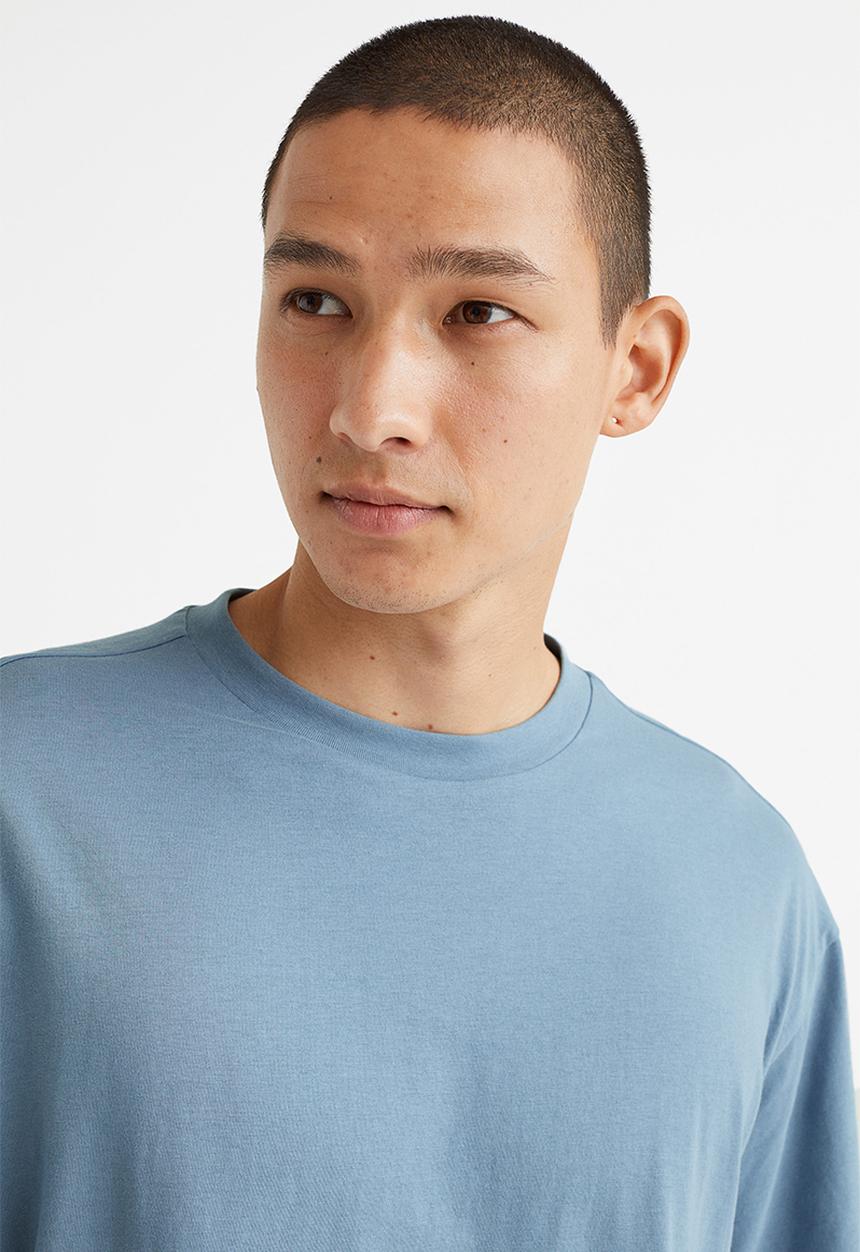 H&M - Relaxed fit T-shirt - blue