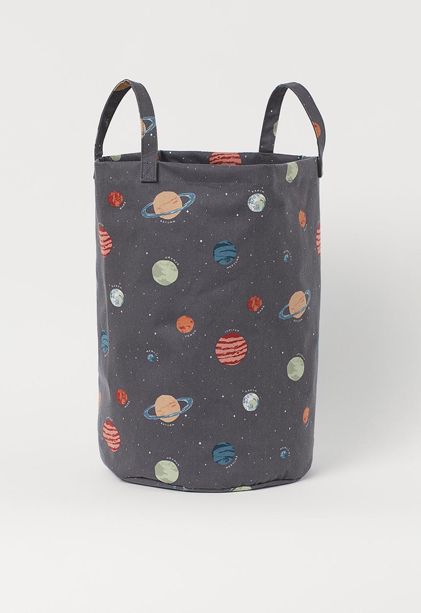 H&M - Printed storage basket - grey/multi I