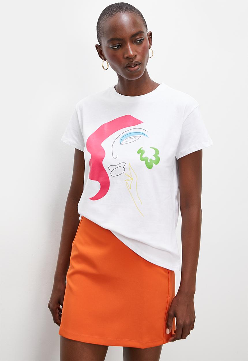 Superbalist - Relaxed graphic tee - white