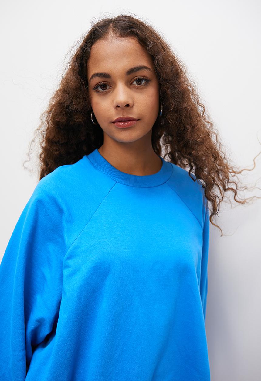 Blake - Balloon sleeve sweat - blue