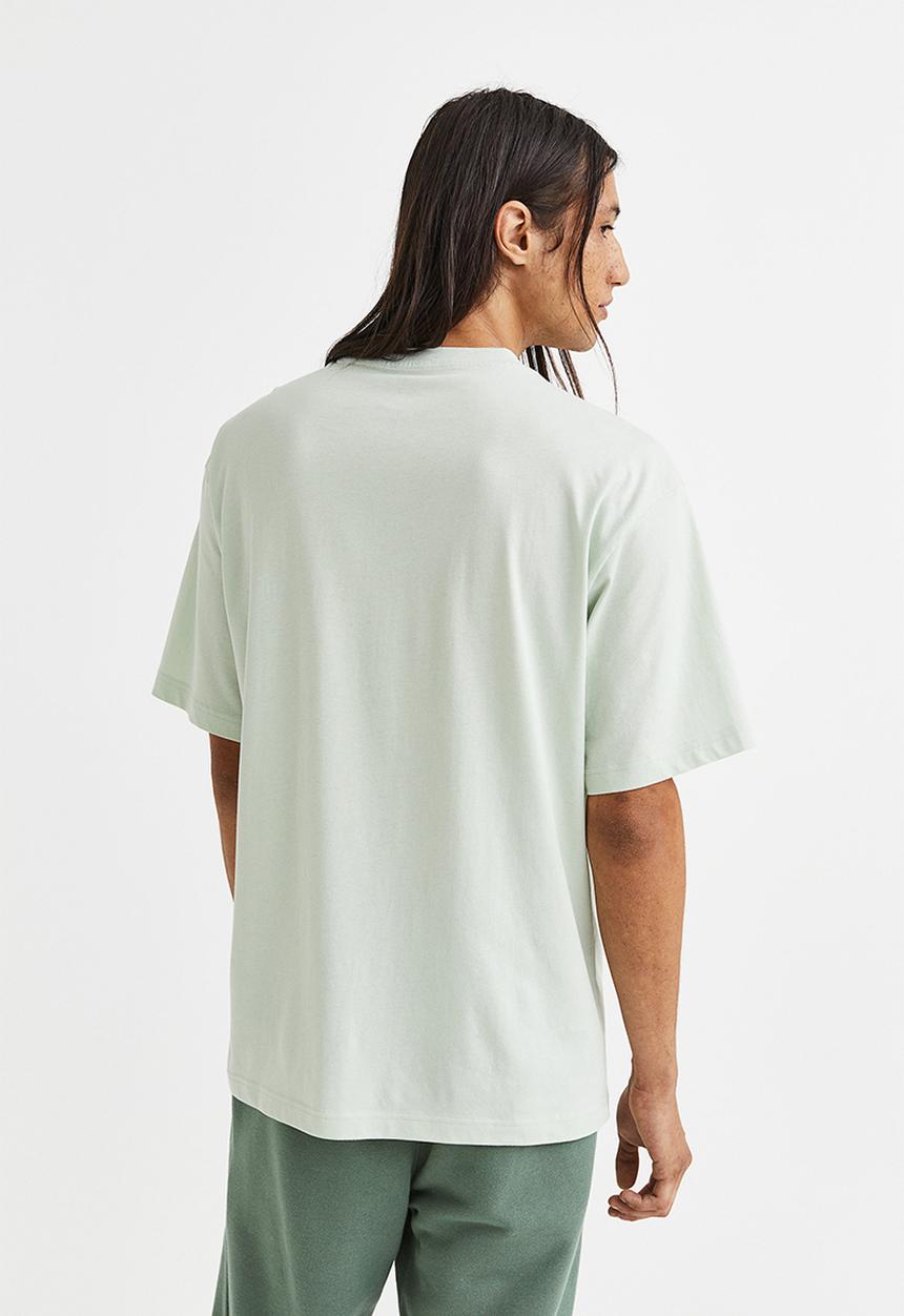 H&M - Relaxed fit T-shirt - light green
