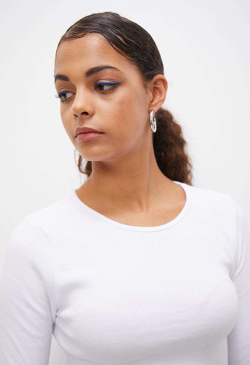 Blake - 2pkt crew plain basic rib - black & white