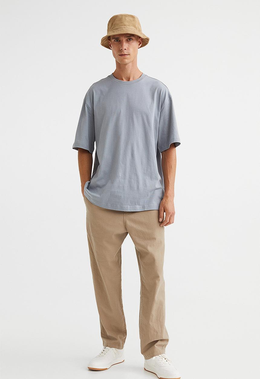 H&M - Relaxed fit T-shirt - steel grey