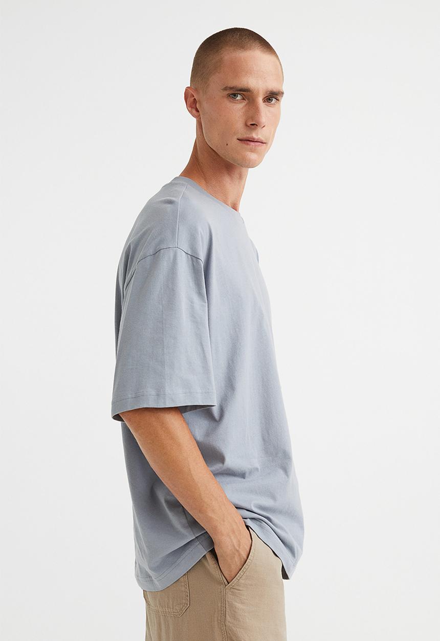 H&M - Relaxed fit T-shirt - steel grey