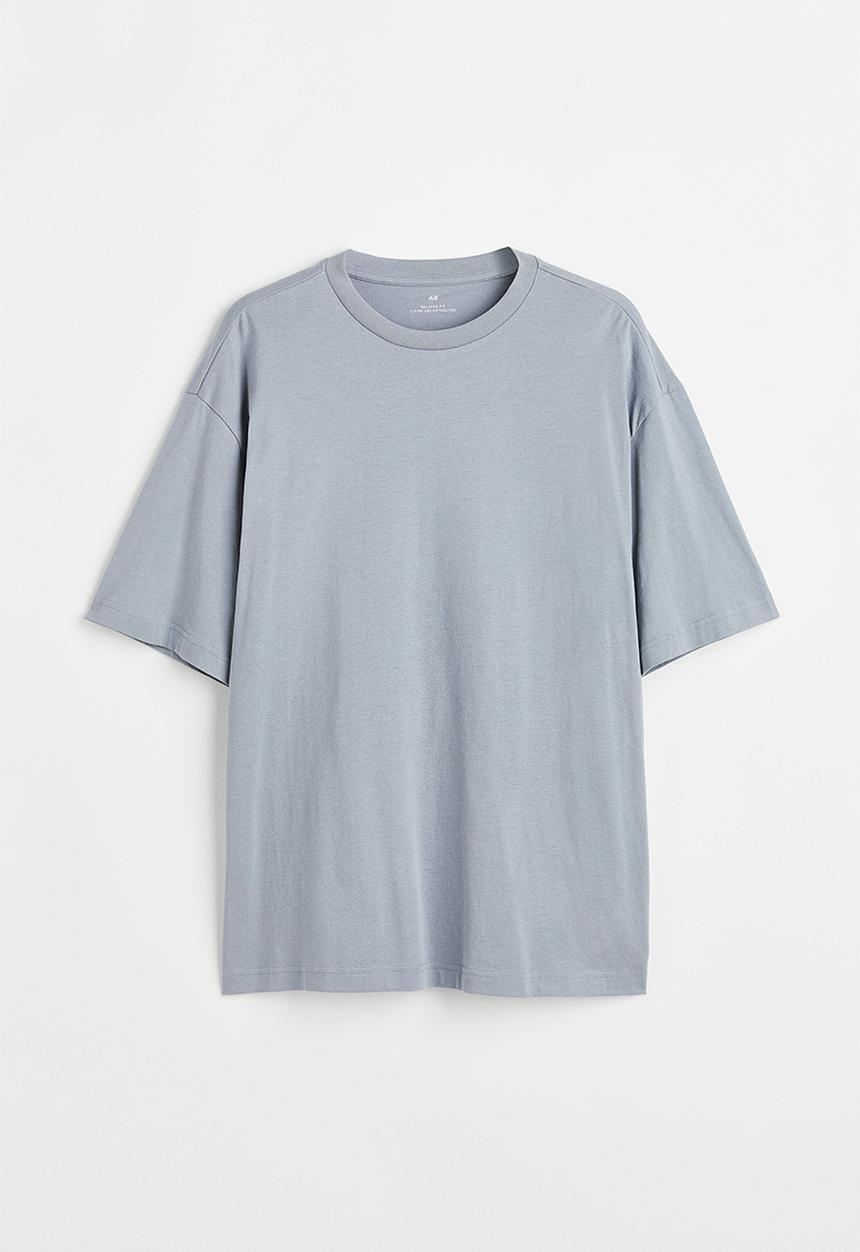 H&M - Relaxed fit T-shirt - steel grey
