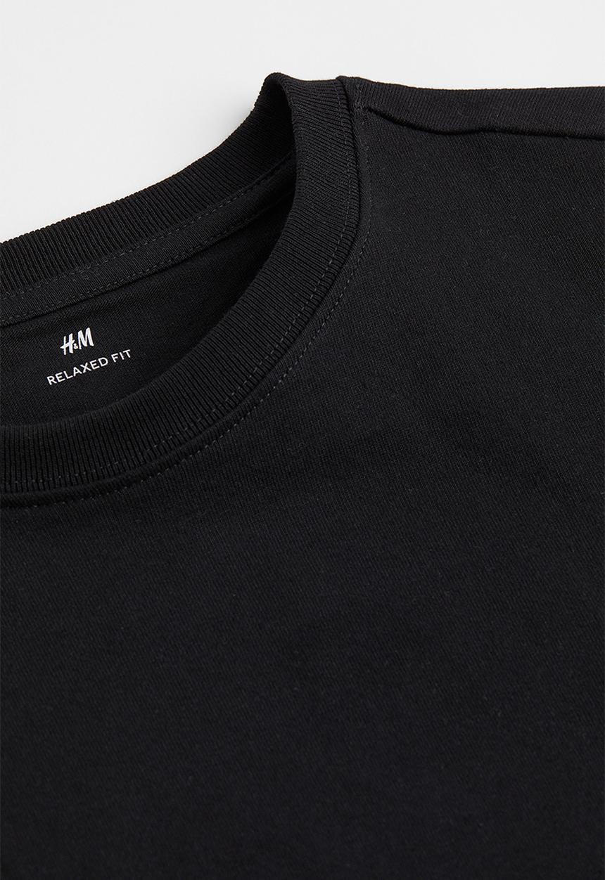 H&M - Relaxed fit T-shirt - black