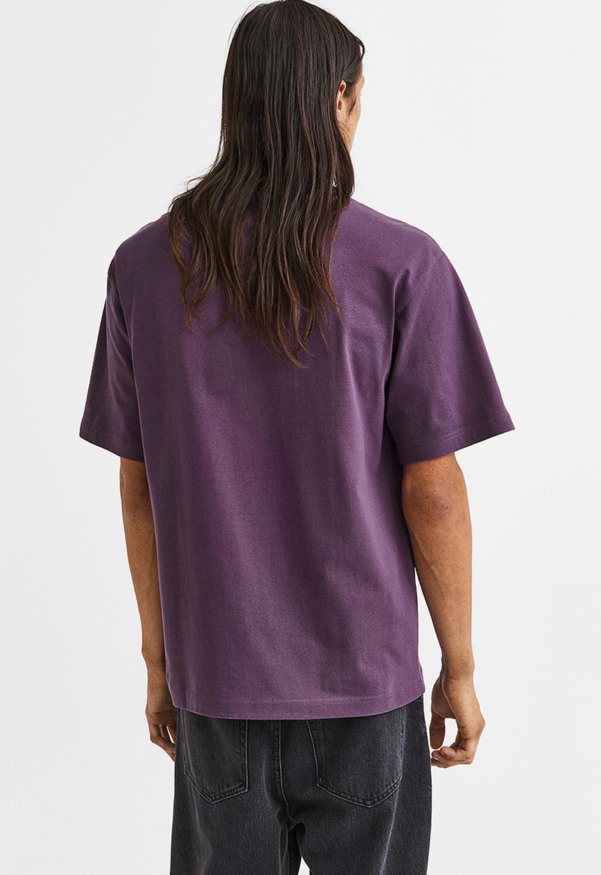 H&M - Relaxed fit T-shirt - dark purple