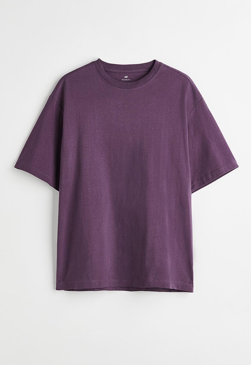 H&M - Relaxed fit T-shirt - dark purple