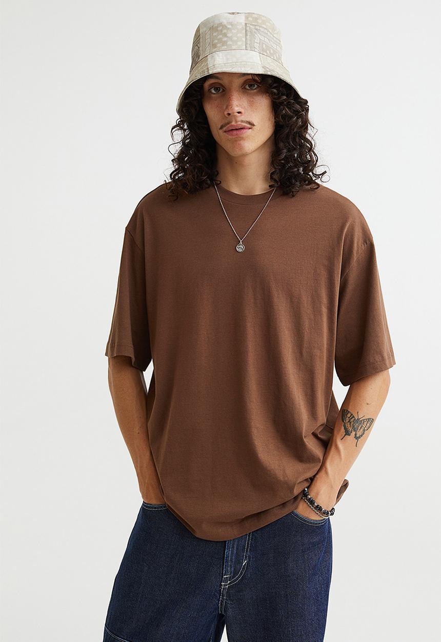 H&M - Relaxed fit T-shirt - brown