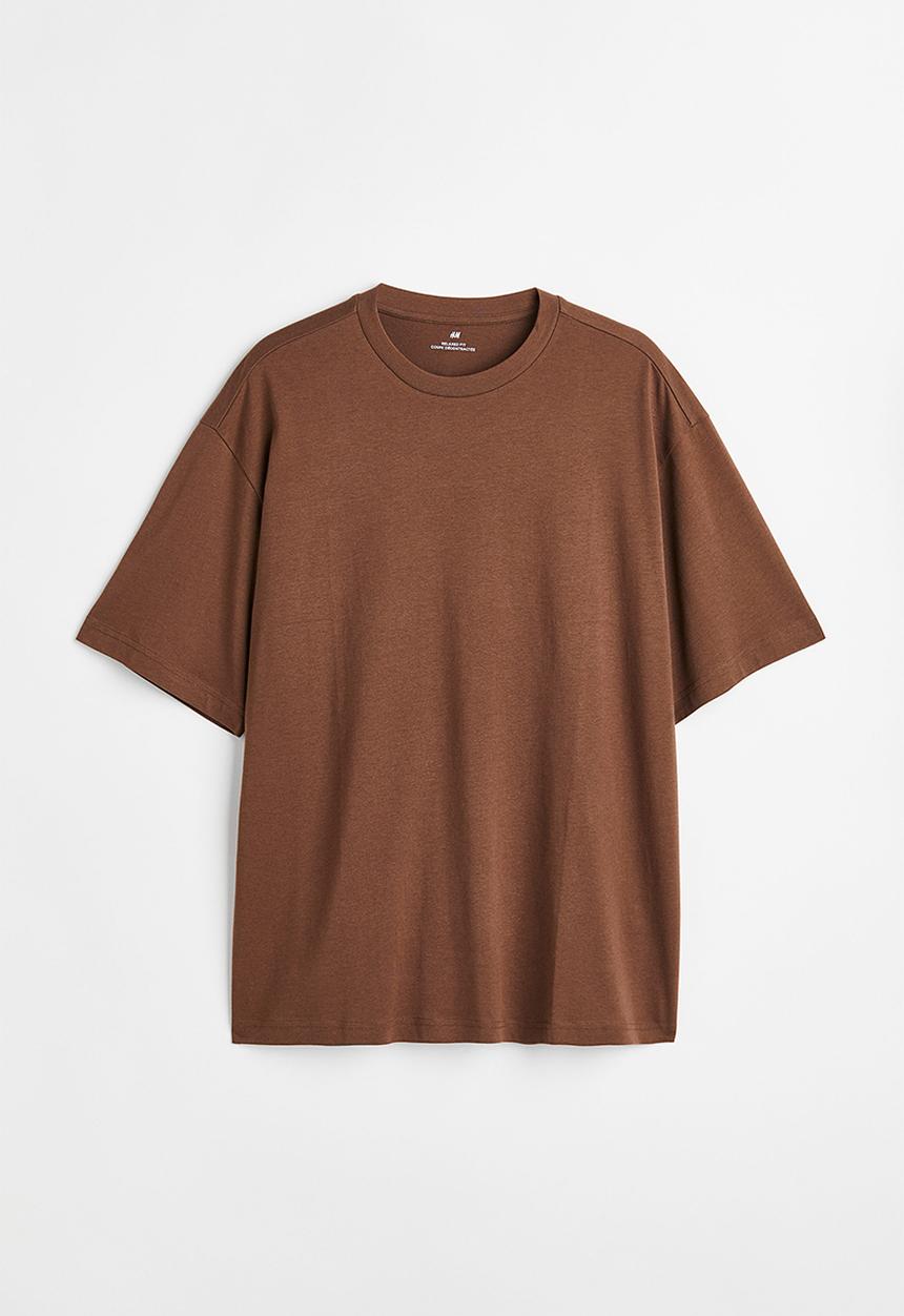 H&M - Relaxed fit T-shirt - brown