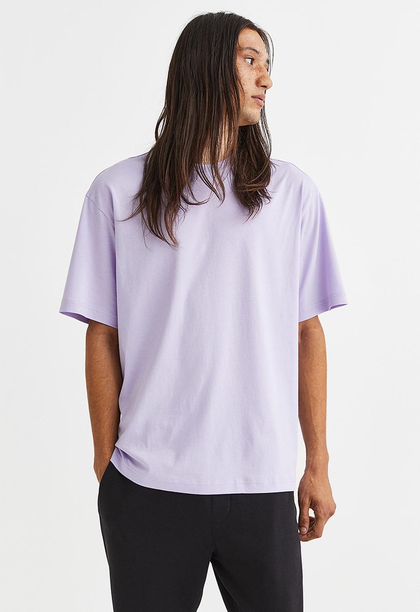 H&M - Relaxed fit T-shirt - light purple
