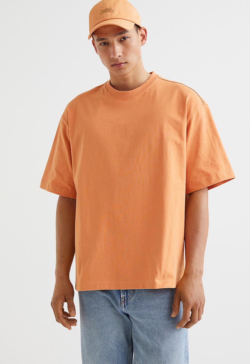 H&M - Relaxed fit T-shirt - orange