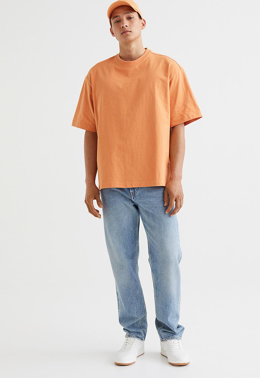 H&M - Relaxed fit T-shirt - orange