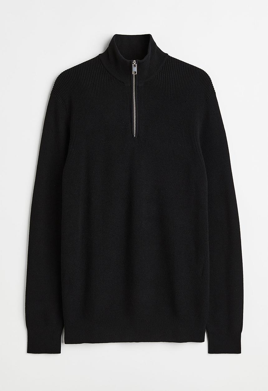 H&M - Slim fit jumper - black