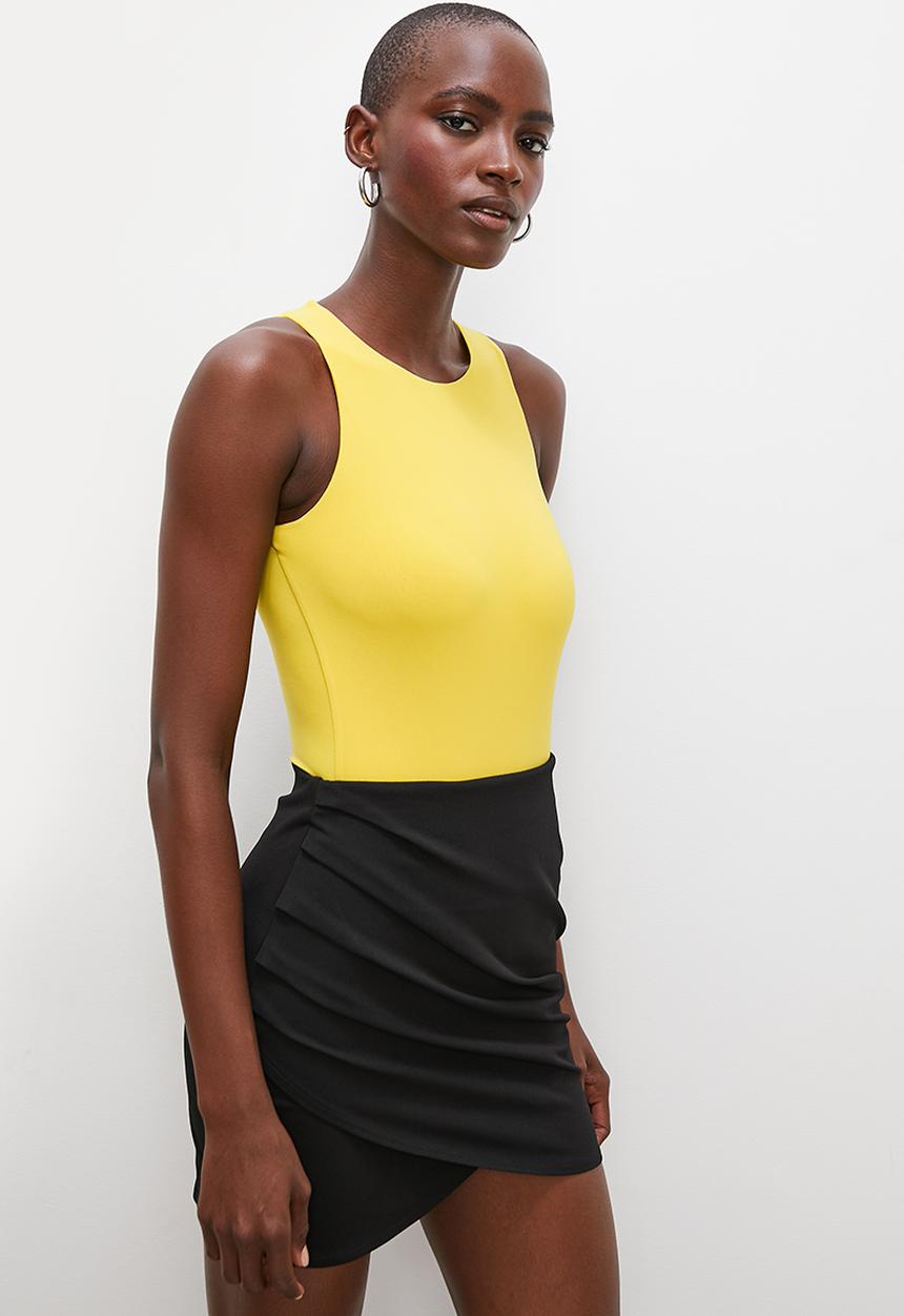 Superbalist - Boatneck bodysuit - golden lime