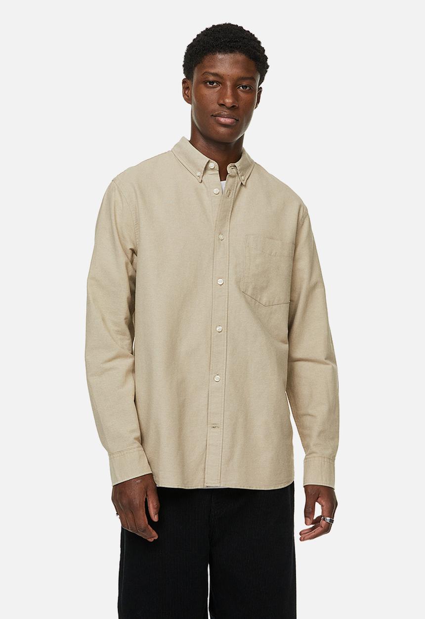 H&M - Regular fit oxford shirt - beige