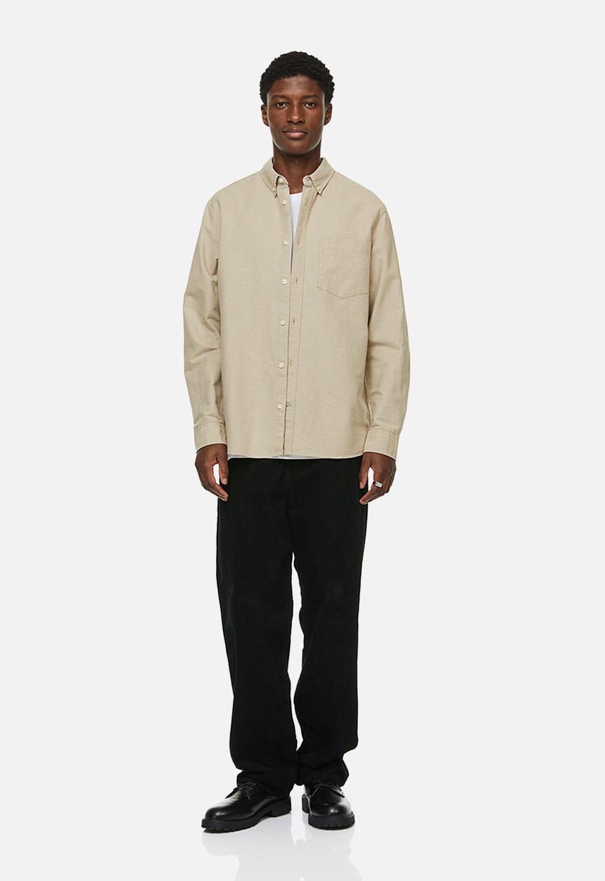 H&M - Regular fit oxford shirt - beige