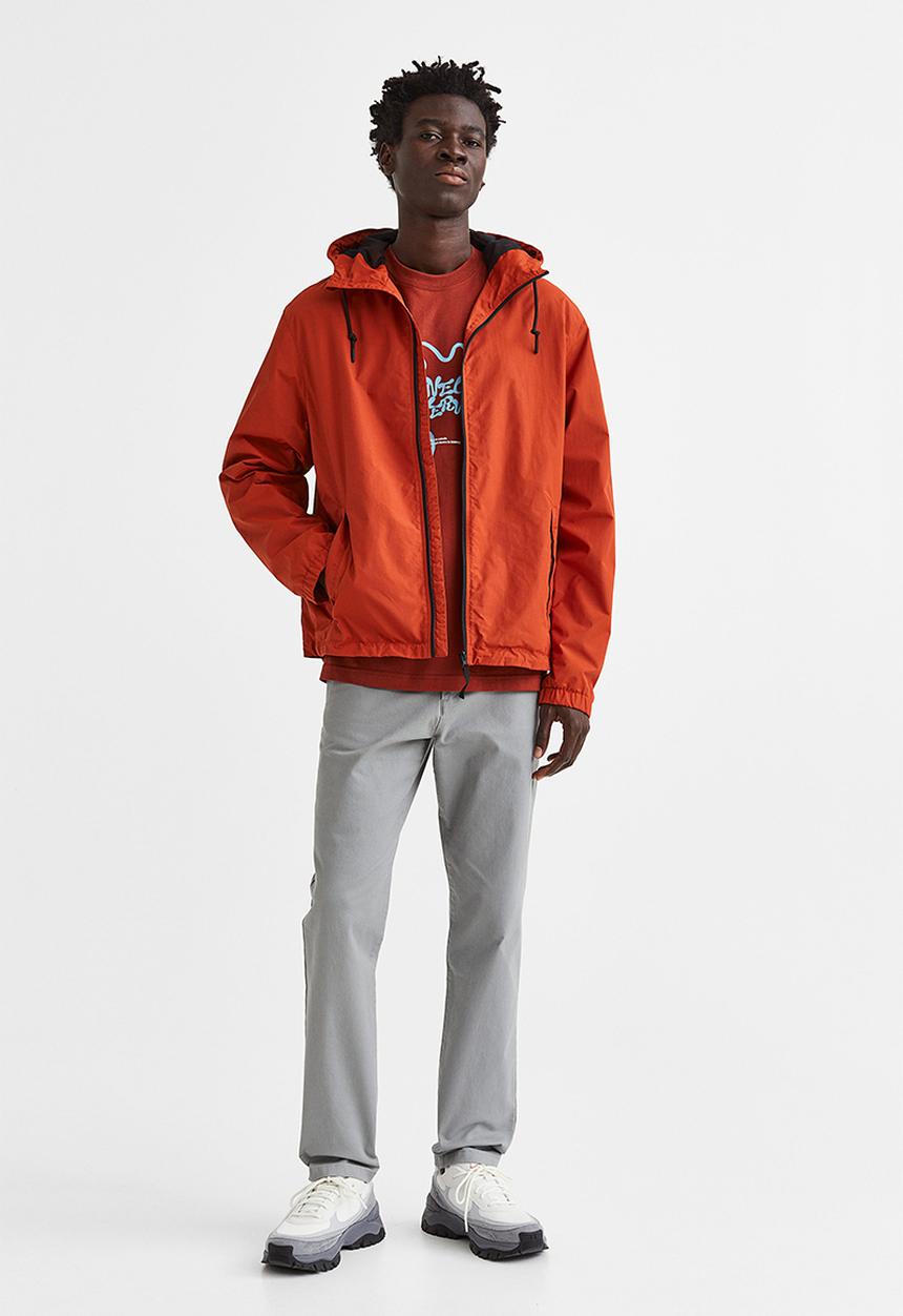 H&M - Slim fit cotton chinos - light grey