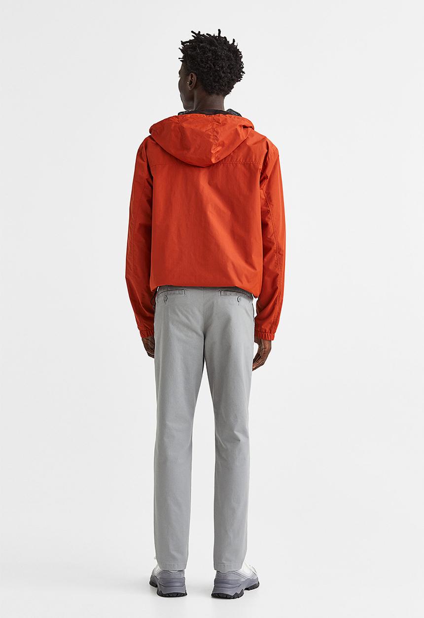 H&M - Slim fit cotton chinos - light grey