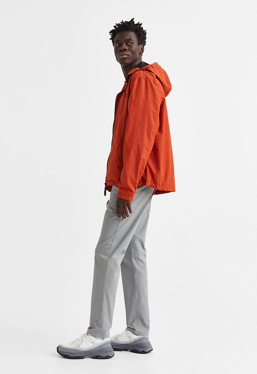 H&M - Slim fit cotton chinos - light grey