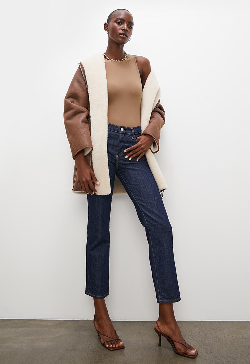 Superbalist - Crew neck cutaway bodysuit - cumin