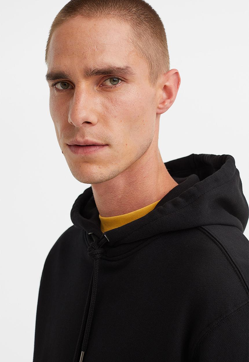 H&M - Regular fit hoodie - black