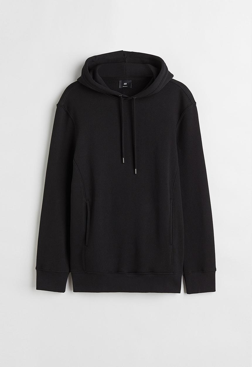 H&M - Regular fit hoodie - black