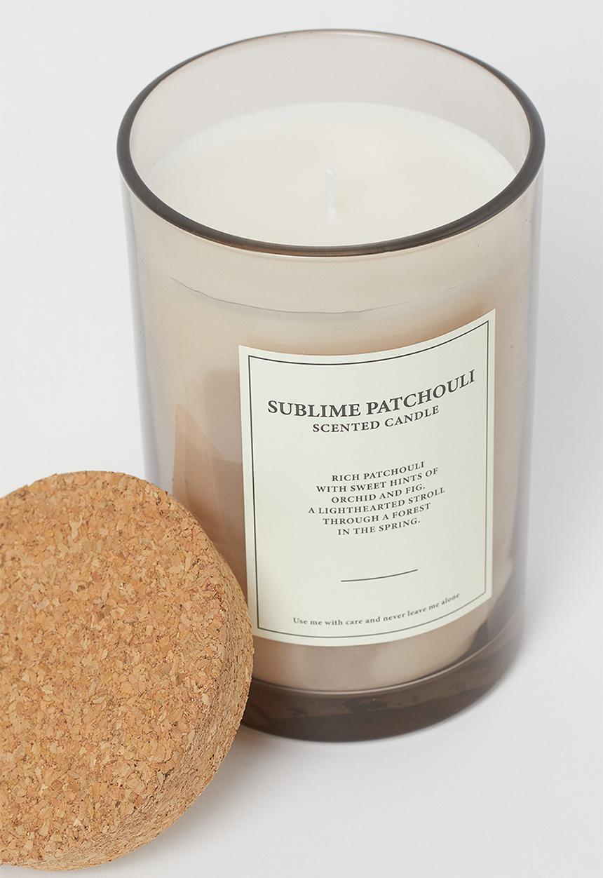 H&M - Large cork-lid scented candle - beige