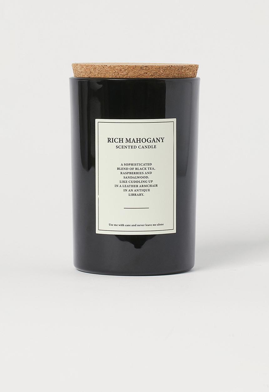 H&M - Large cork-lid scented candle - black