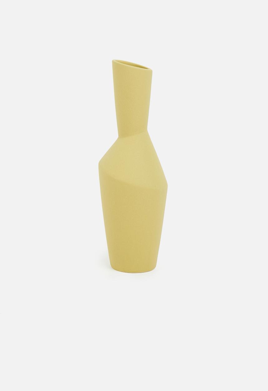 Sixth Floor - Morandi ceramic vase - soft yellow