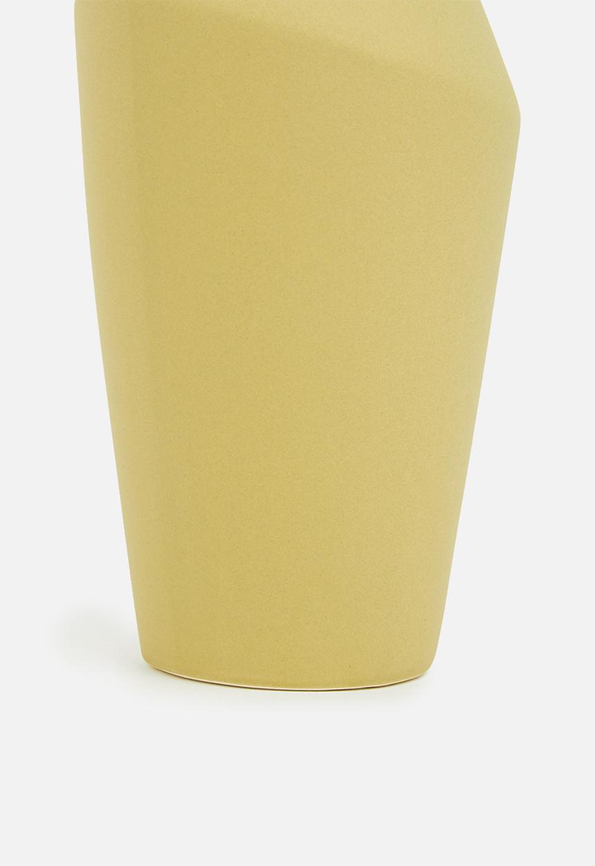Sixth Floor - Morandi ceramic vase - soft yellow