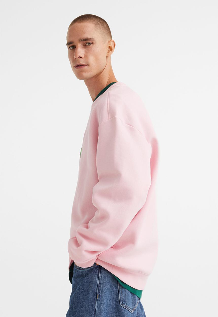 H&M - Relaxed fit sweatshirt - light pink/the simpsons
