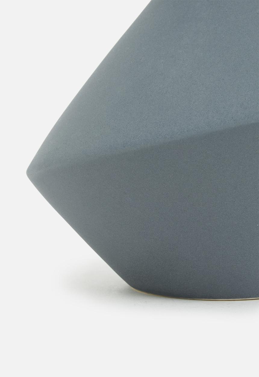 Sixth Floor - Morandi ceramic vase - petrol blue