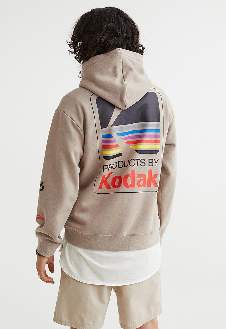 H&M - Relaxed fit hoodie - beige/kodak