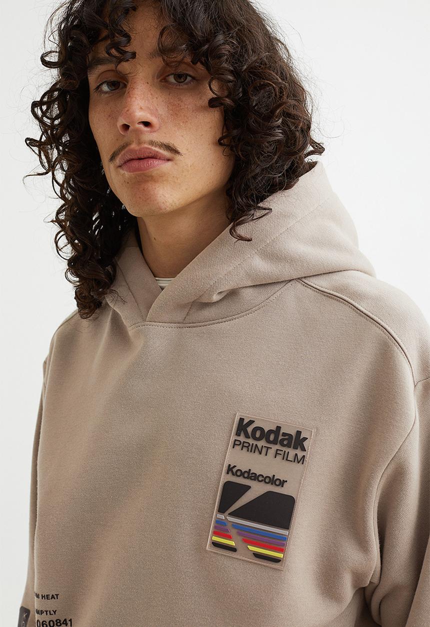 H&M - Relaxed fit hoodie - beige/kodak