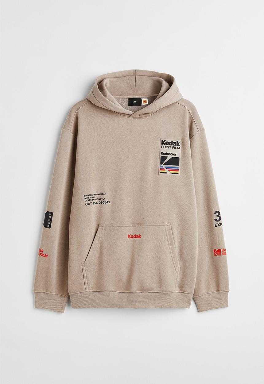 H&M - Relaxed fit hoodie - beige/kodak