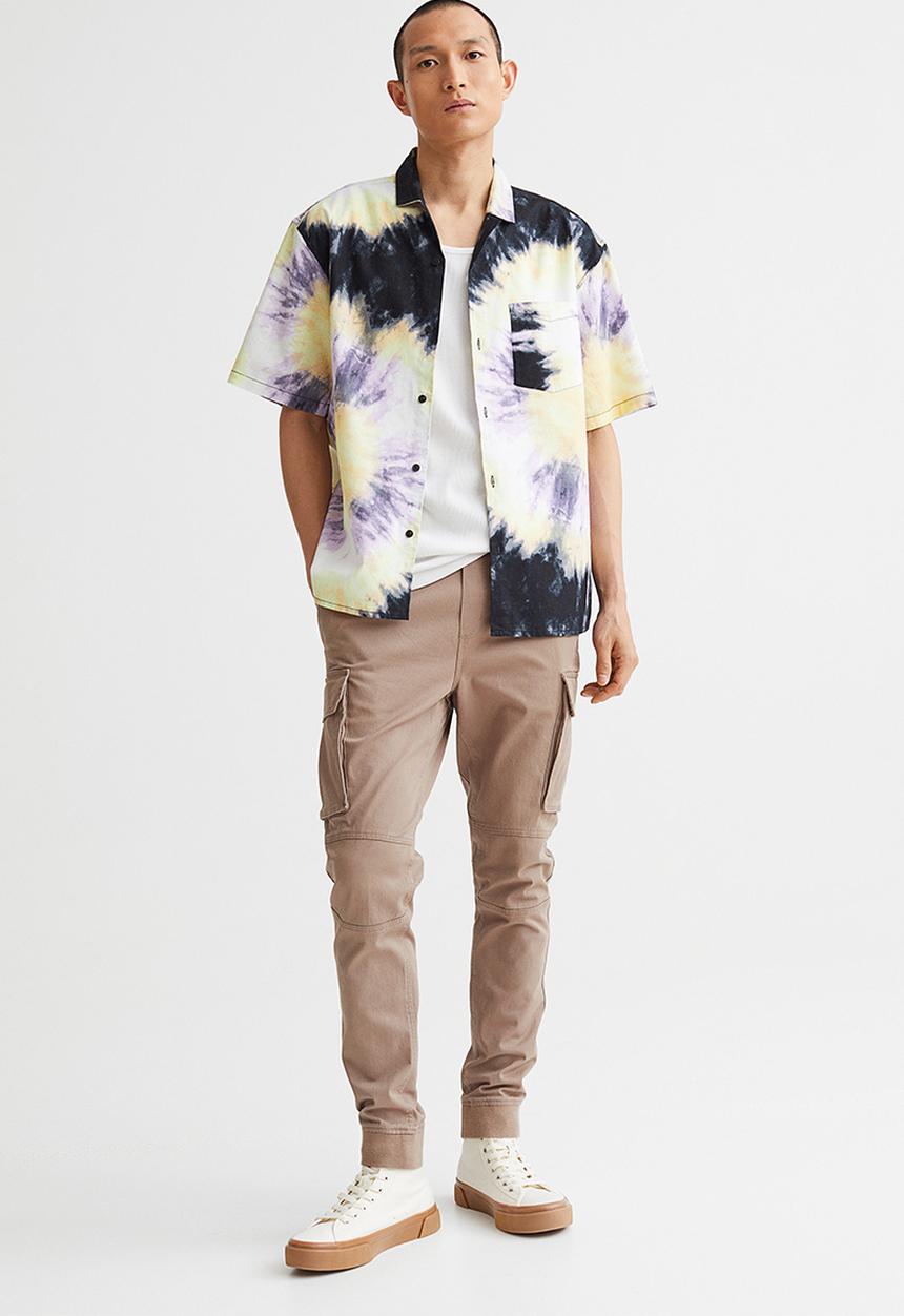 H&M - Skinny fit cargo joggers - beige