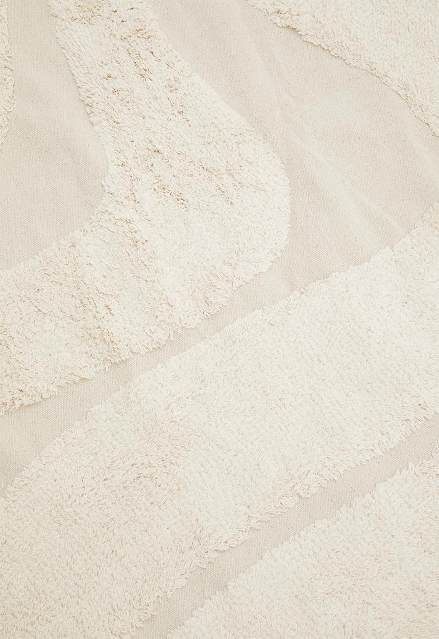 Sixth Floor - Swirl tufted round rug - cream