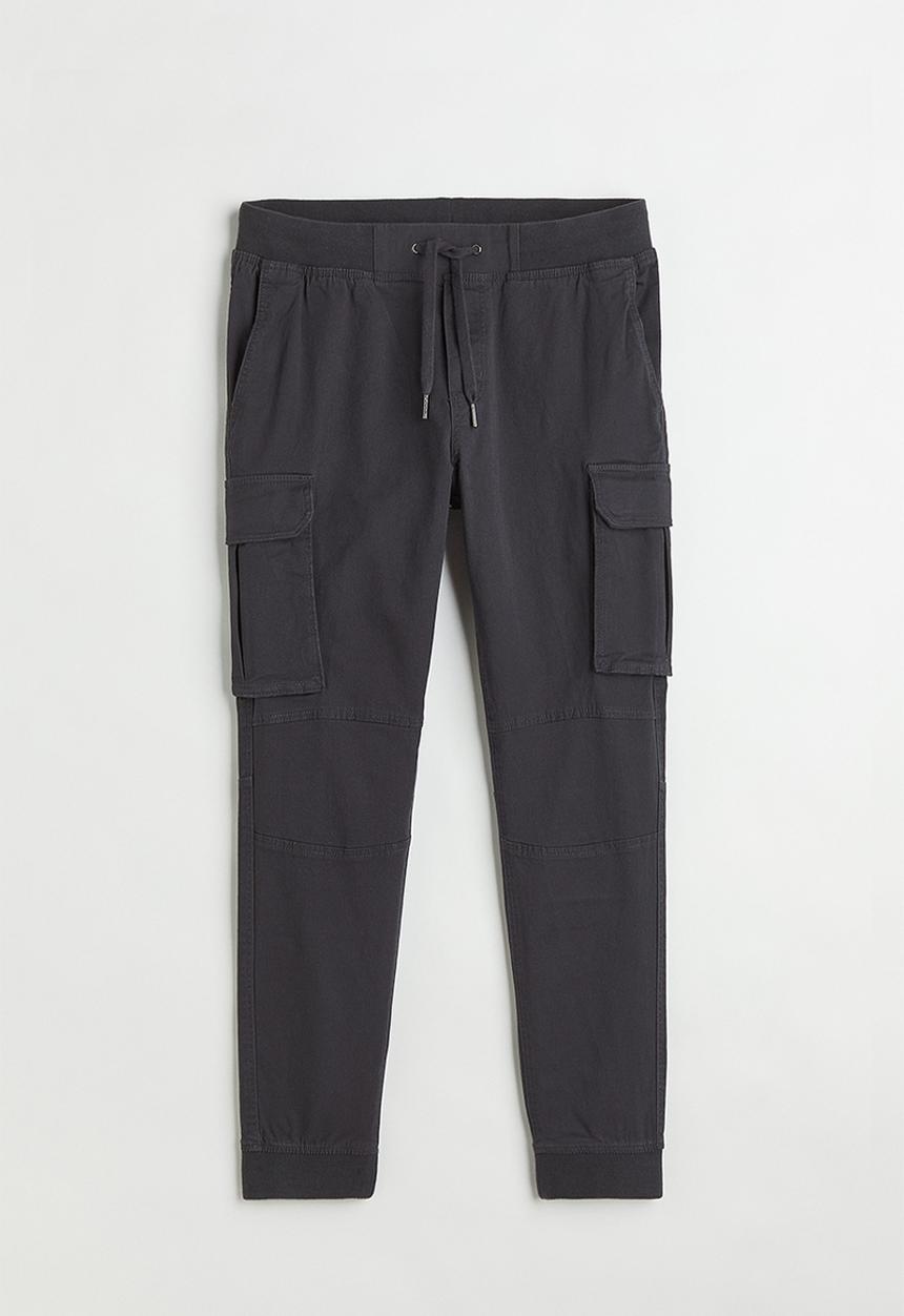 H&M - Skinny fit cargo joggers - dark grey