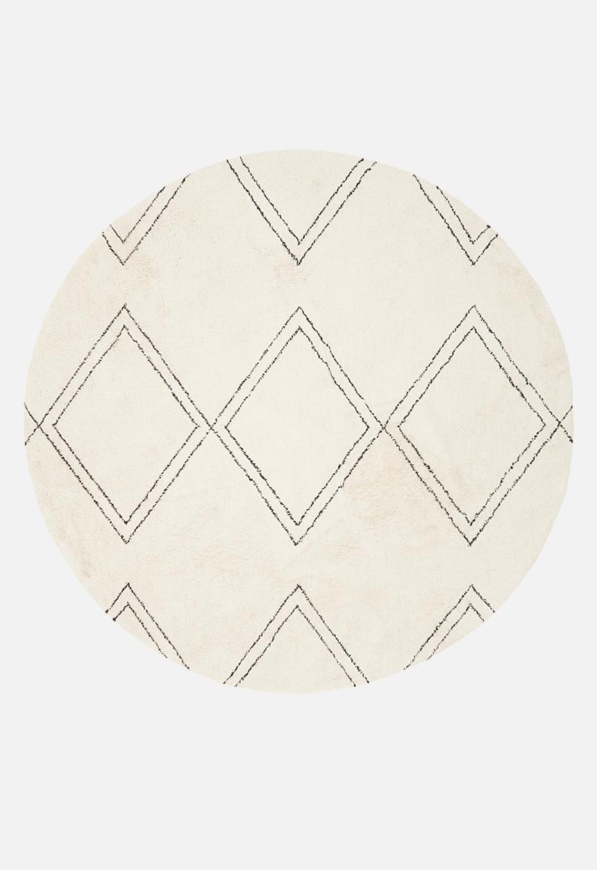 Sixth Floor - Nairi tufted round rug - cream