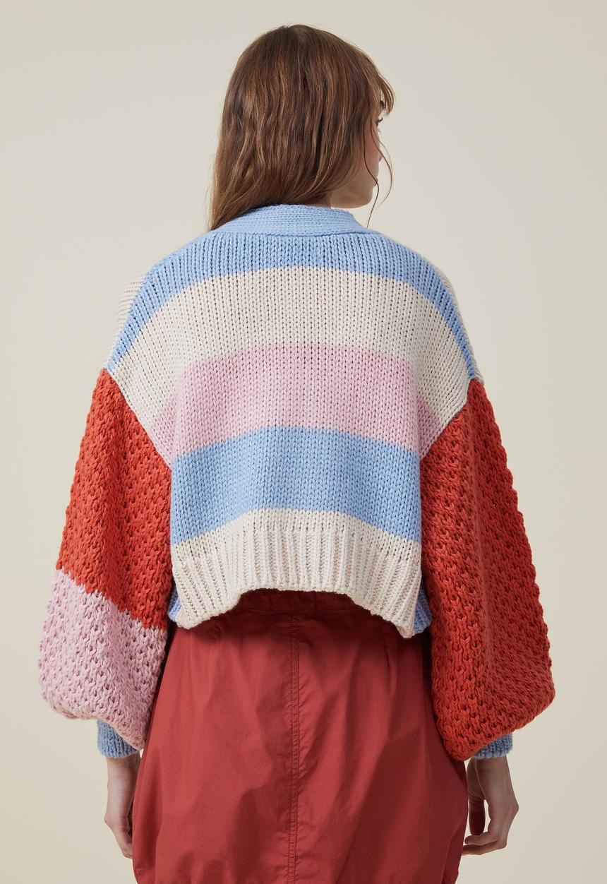 Cotton On - Stripe happy cardi - multi stripe
