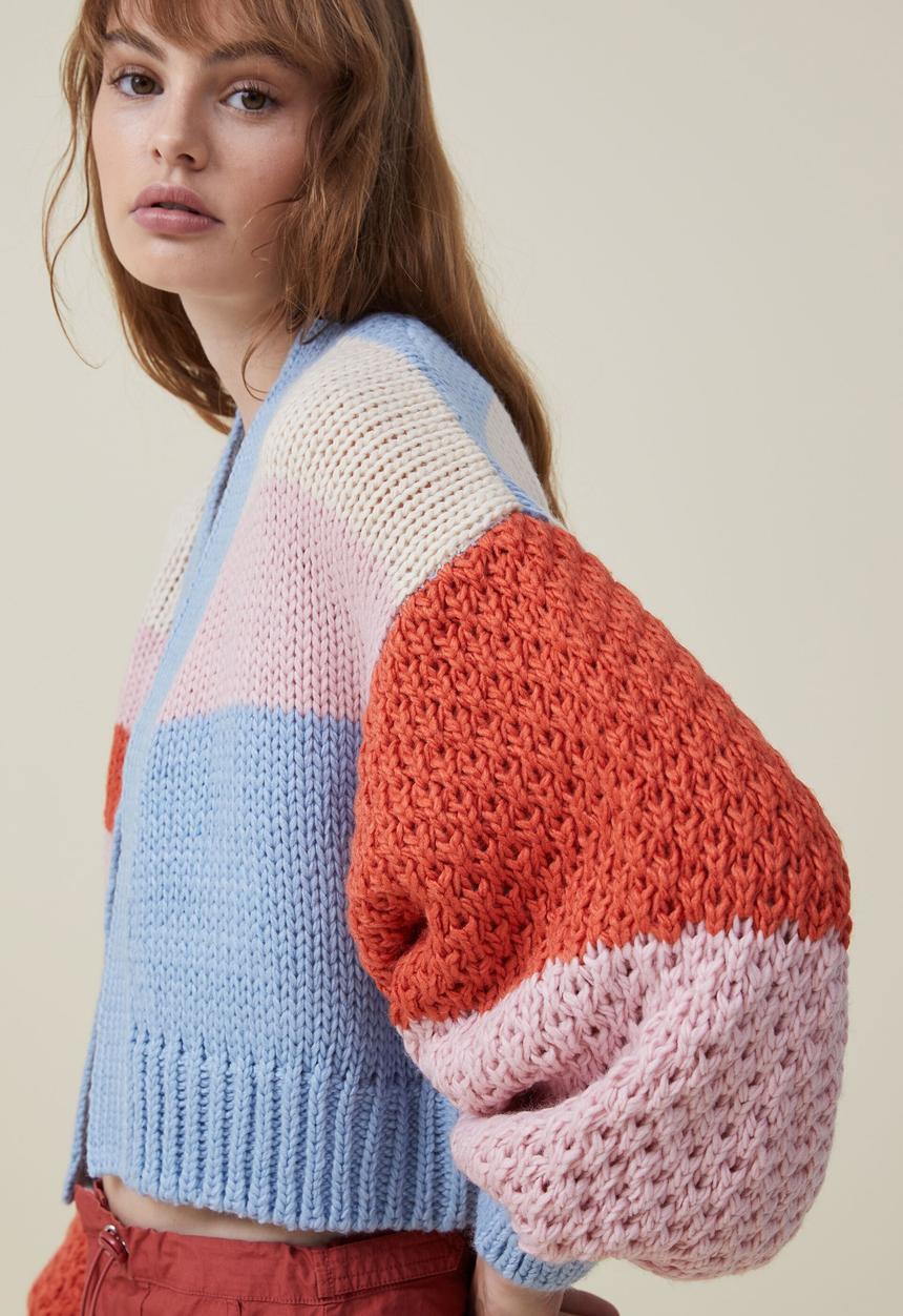 Cotton On - Stripe happy cardi - multi stripe