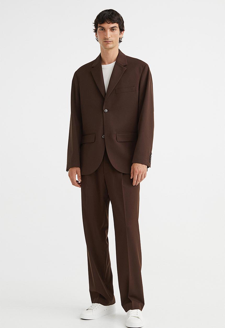 H&M - Relaxed fit unconstructed jacket - dark brown