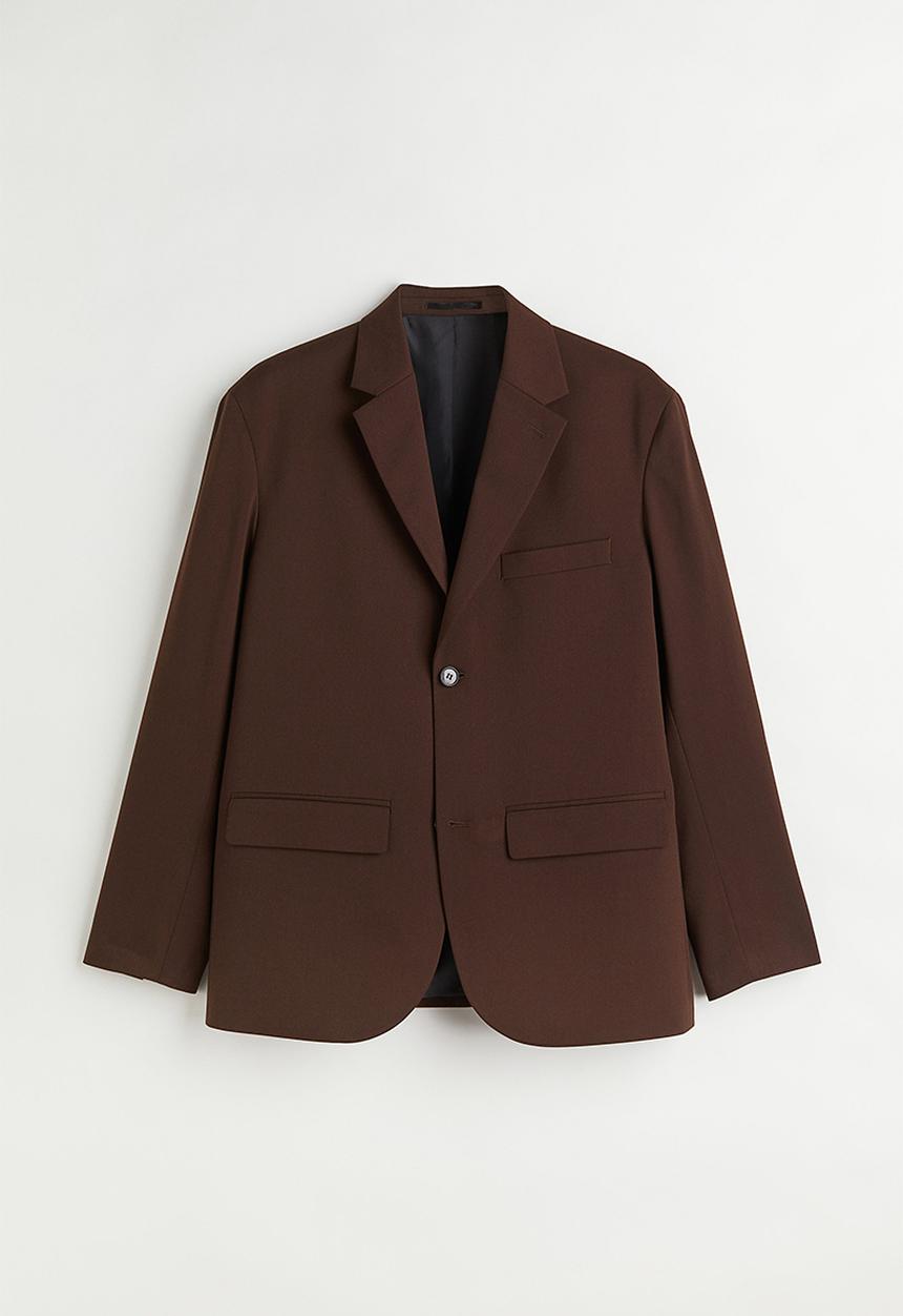 H&M - Relaxed fit unconstructed jacket - dark brown