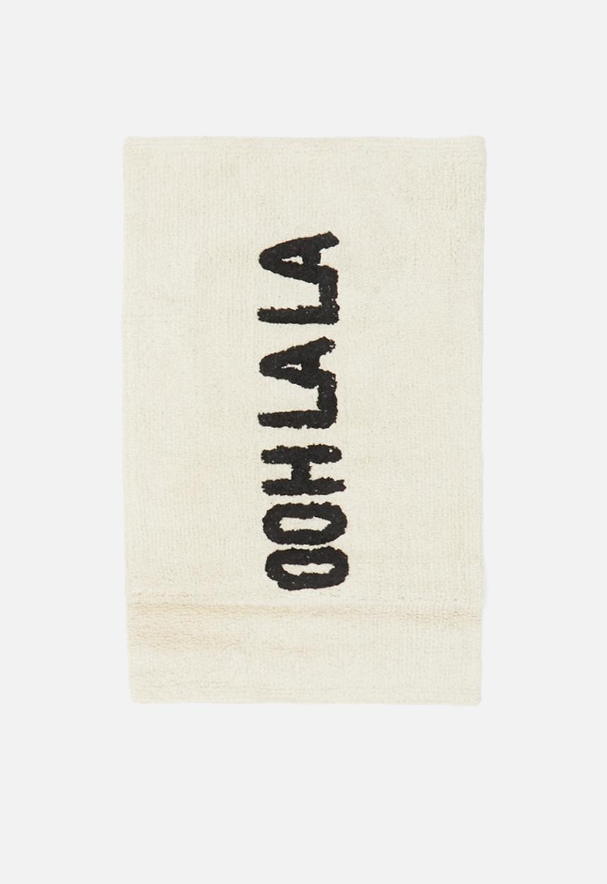 Sixth Floor - Ooh la la tufted bath mat - cream & black