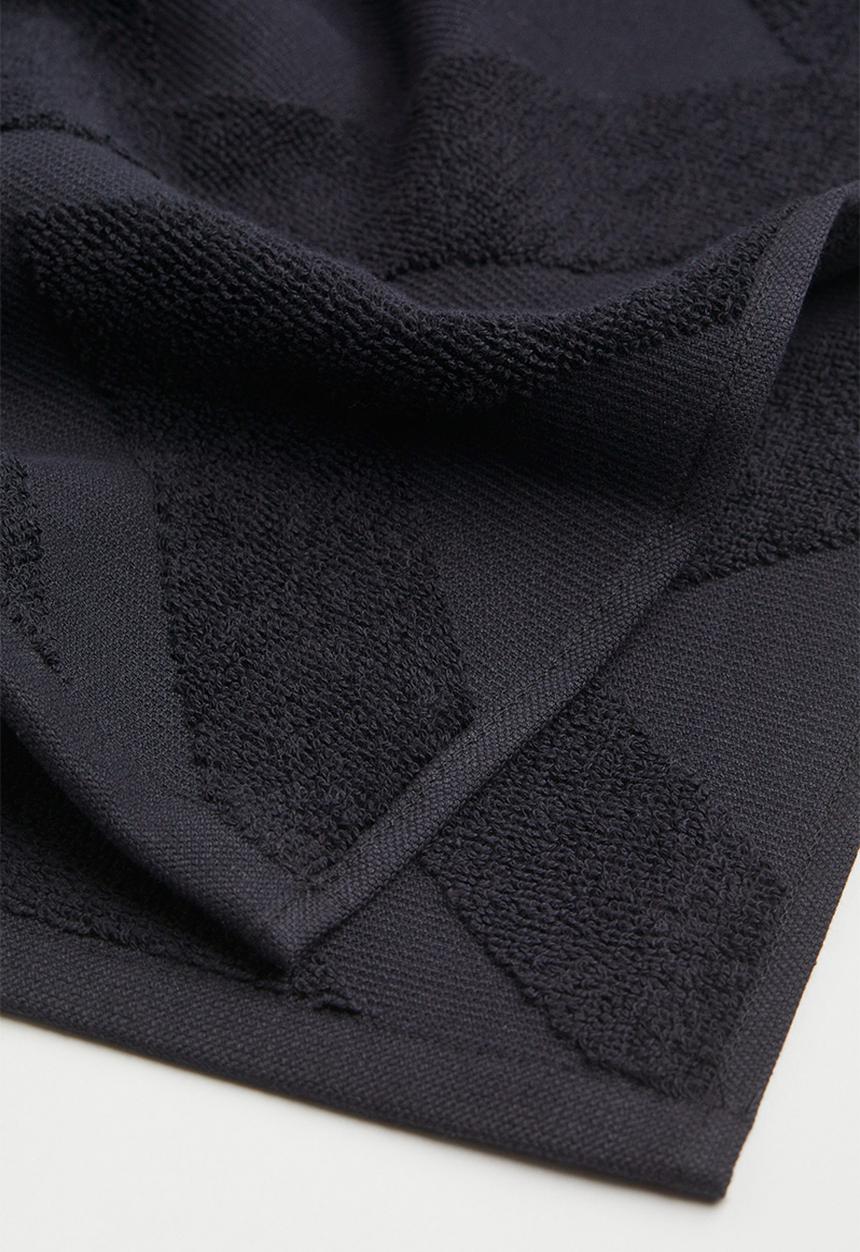 H&M - 2-pack guest towels - black