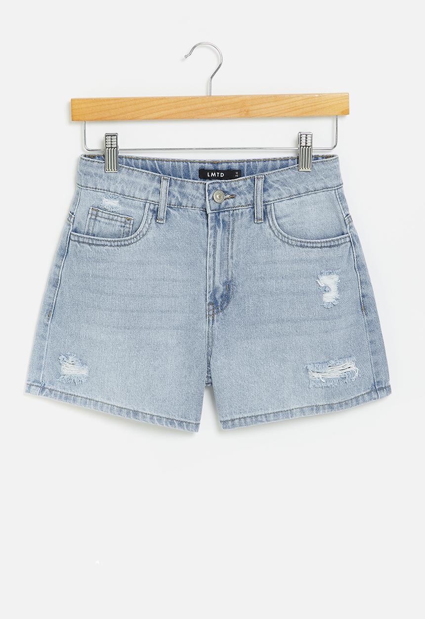Name It - Girls mom shorts - light blue