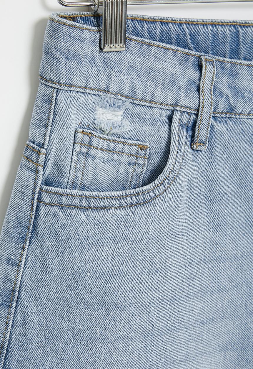 Name It - Girls mom shorts - light blue